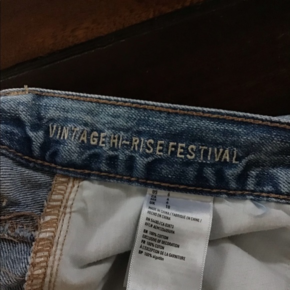 Forever 21 Vintage Hi Rise Festival Cutoffs 6 - Picture 6 of 7